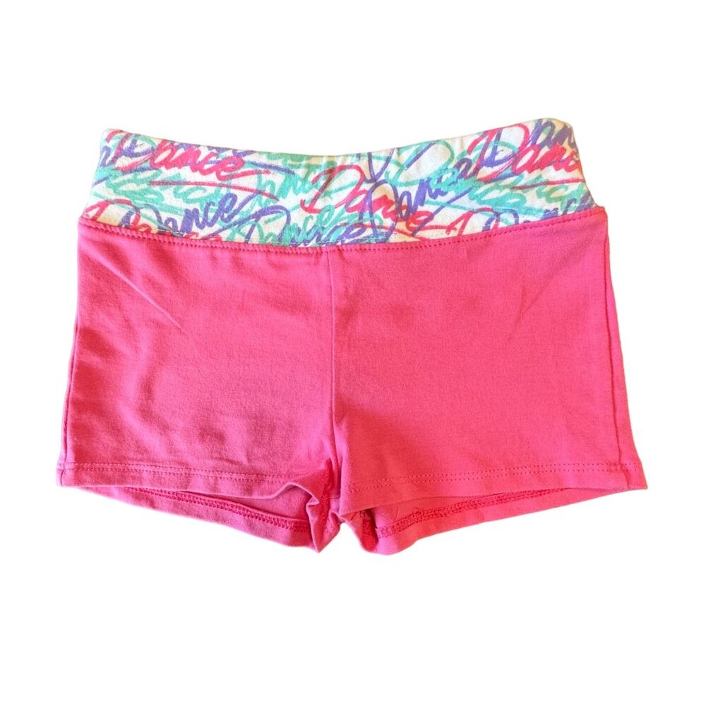 ACTIVE & CO Pink Dance Shorts Girls 4-6 4T Gymnastics Somersault Short Girl